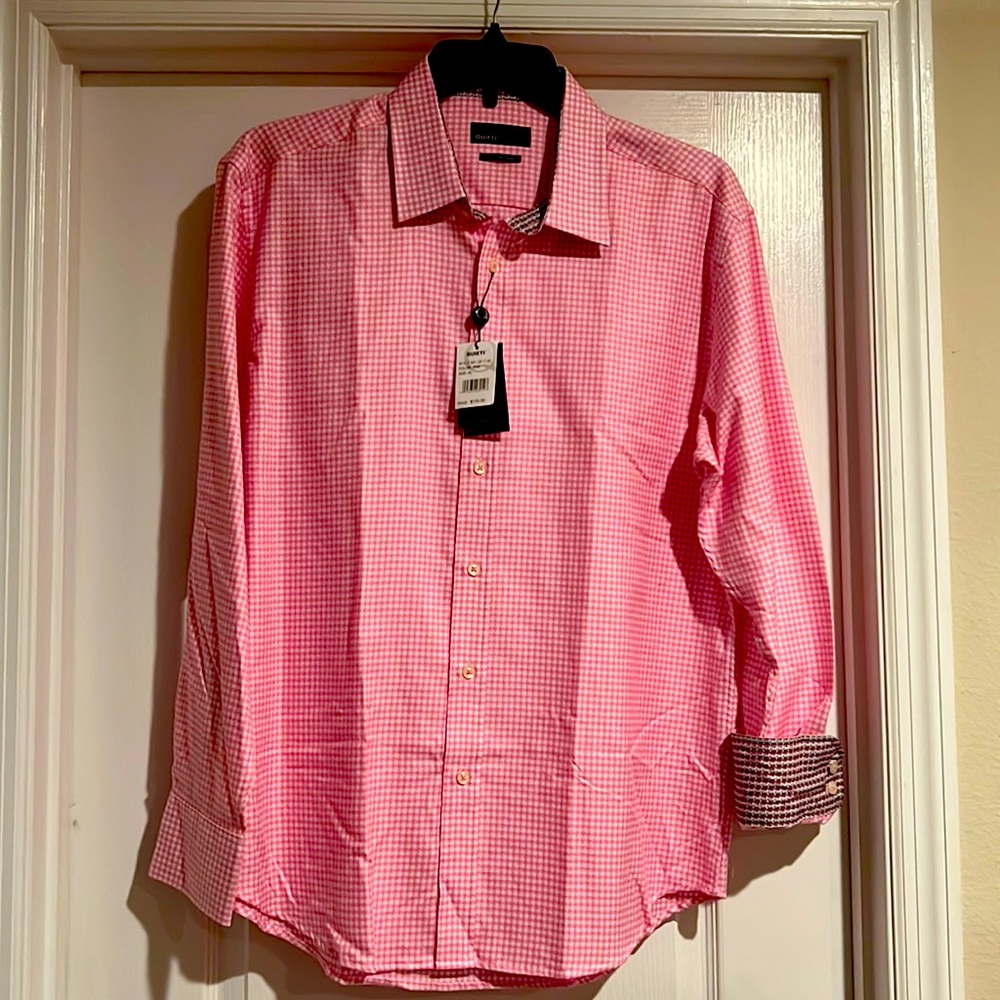 QUIETI Pink Dress shirt. XL. Brand new with tags.